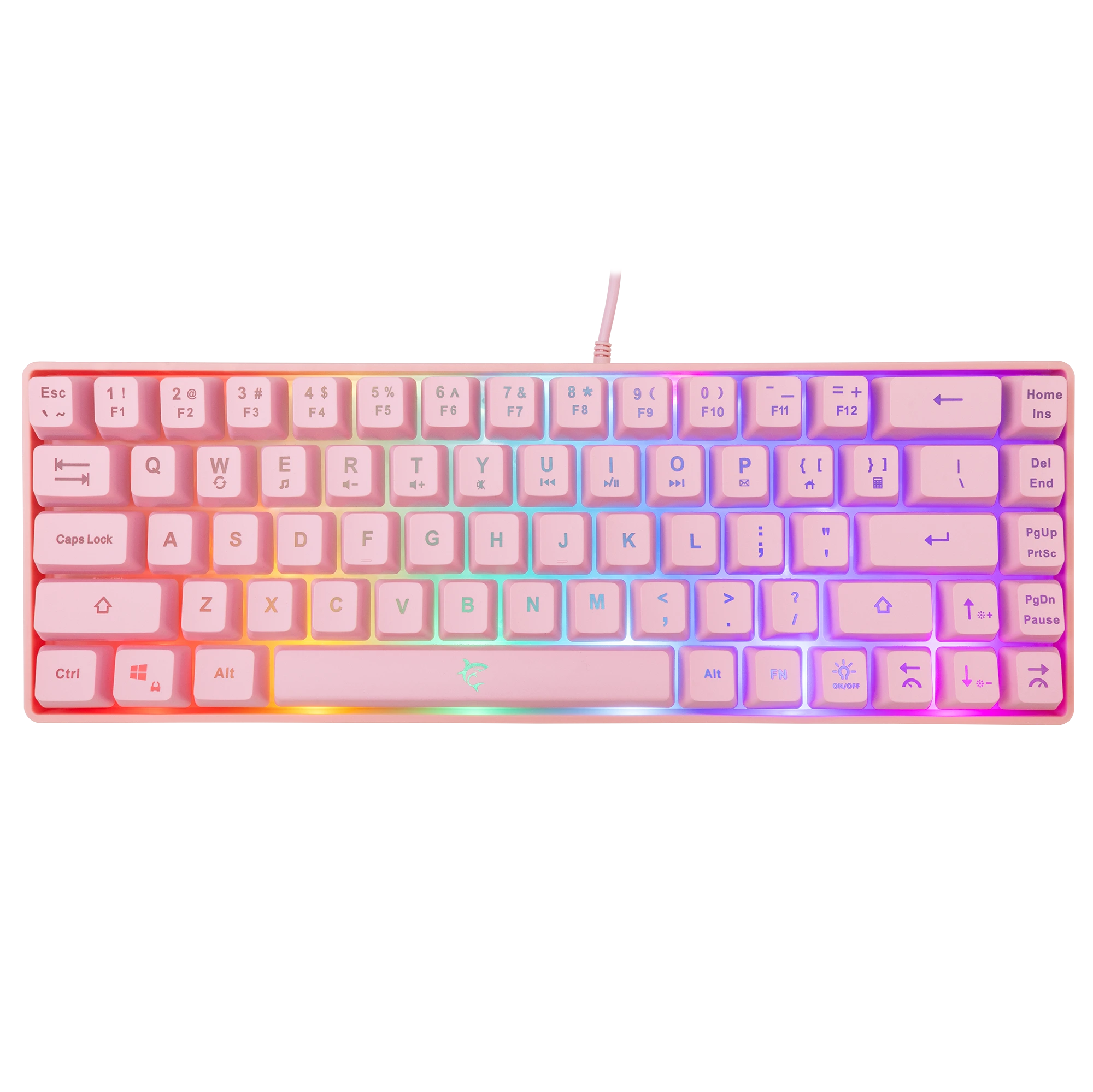 Gaming Tastiere RONIN White Shark (Pink & e zezë)