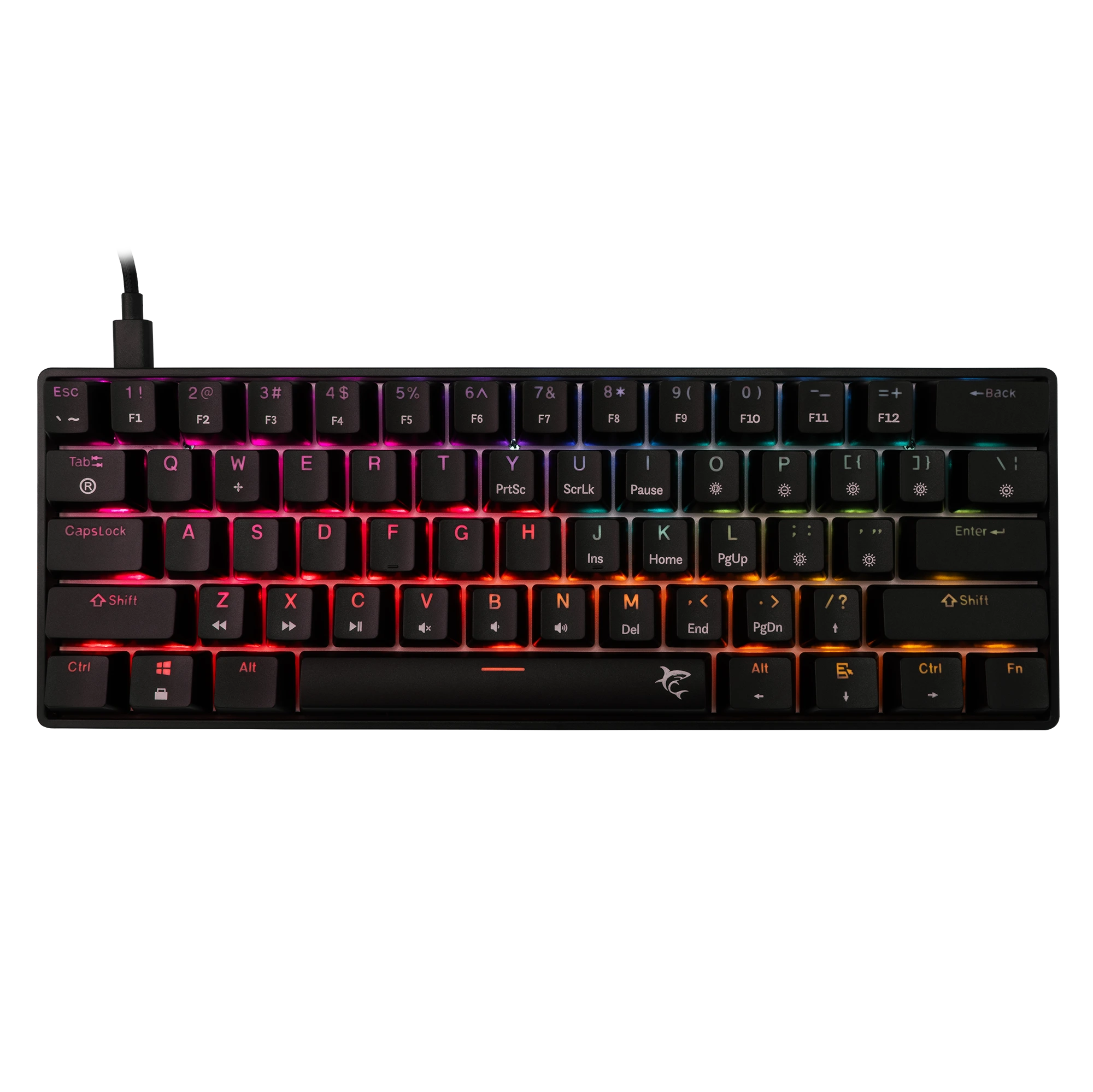 Gaming Tastiere Mekanike SHINOBI 2 White Shark (Bardhë & E Zezë)